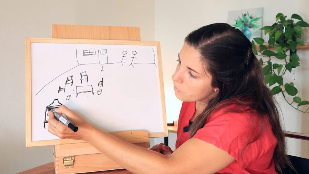 Whiteboard lesson — drawing